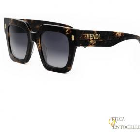 Occhiale da sole da donna havana Fendi mod. FE40101I